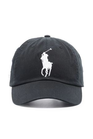 Black cotton baseball cap RALPH LAUREN | 710673584015BLACK